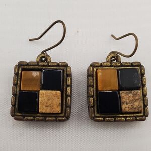 Chico's Square Mosaic Earrings